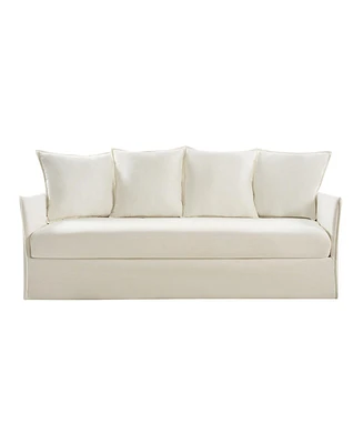 Gottfried Modern 80.3" Slipcovered Sofa with Removable Seat and Back Cushions