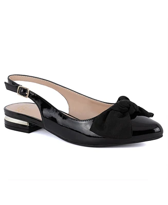 Jones New York Women's Quitana Pointed Toe Bow Slingback Flats