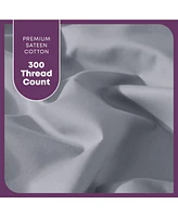 Circles Home Premium Sateen 300TC Envelope Cotton Blend Pillow Cases
