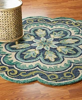 Lr Home Radiance RDC54076 6' x 6' Round Area Rug