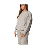 Edikted Women's Wynter Oversized Knit Hoodie