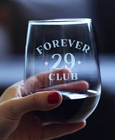 Bevvee Forever 29 - Stemless Wine Glass