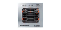 LifePro 15Lbs Adjustable Dumbbells - 6-in-1, Compact, Quick Adjust for Full Body Home Gym Fitness