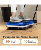 LifePro Waver Vibration Plate - Full Body Fitness Platform with Loop Bands for Weight Loss & Toning
