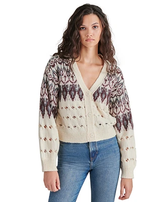 Steve Madden Women's Irisa Fair Isle Cardigan