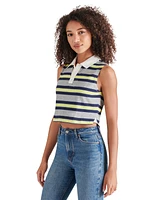 Steve Madden Women's Ryland Cropped Rugby Top