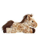 Aurora Medium Mocha Horse Flopsie Adorable Plush Toy Brown 12"