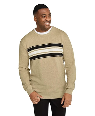 Johnny Bigg Big & Tall Waffle Stripe Sweater