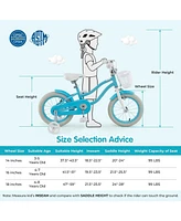 Hongge 14 Inch Kids Bike with Dual Brakes and Adjustable Seat