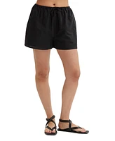 Crescent Women's Delphi Linen Blend Drawstring Shorts