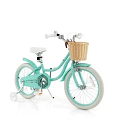 Hongge 18-Inch Kids Bike with Adjustable Handlebar and Seat for 4-8 Years Old