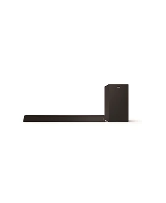 Philips 2.1 Channel Soundbar with Wireless Subwoofer, Bluetooth Streaming, Dolby Audio, Hdmi Arc, and Multiple Sound Modes - Black