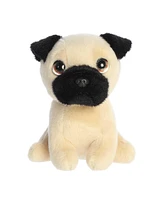 Aurora Small Preston Pug Petites Expressive Plush Toy Brown 7"