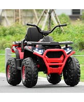 Hongge 12 V Kids Electric 4-Wheeler Atv Quad with MP3 and Led Lights-Red