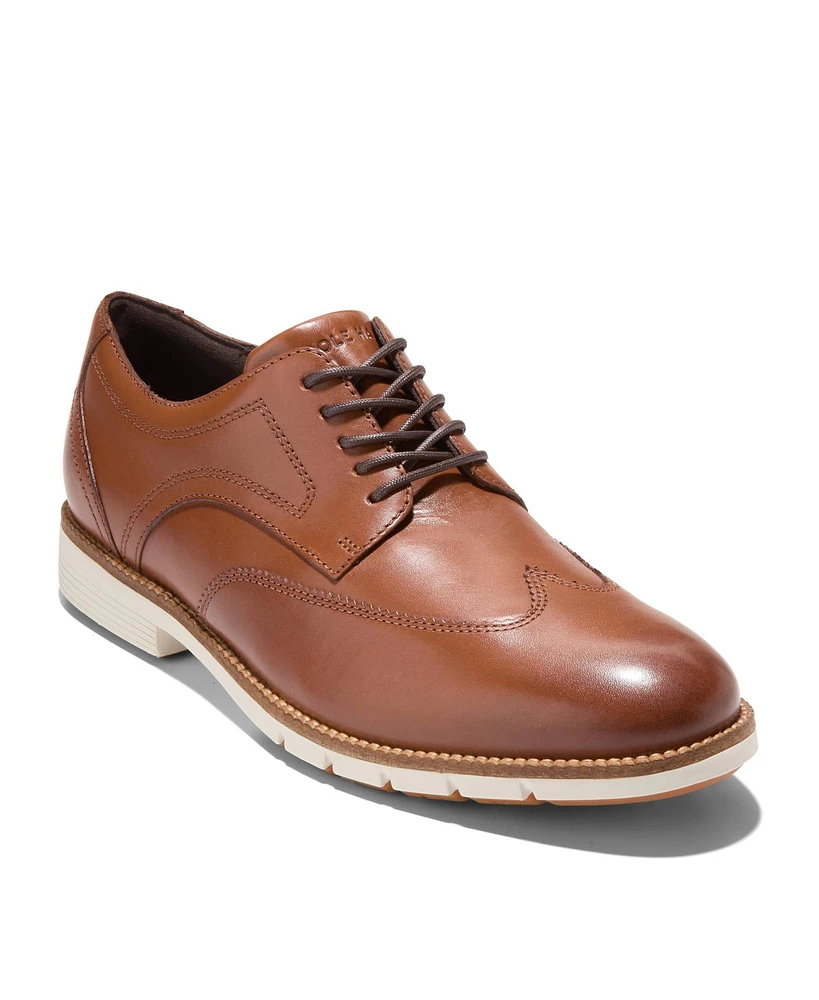 Cole Haan Men's Flex Grand Wingtip Lace-Up Shoe - British Tan