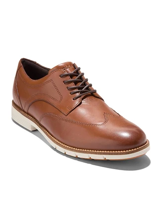 Cole Haan Men's Flex Grand Wingtip Lace-Up Shoe - British Tan