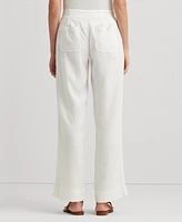 Lauren Ralph Wide-Leg Linen Pants