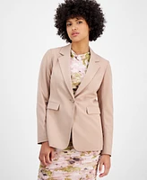 Bar Iii Women's Bi-Stretch One-Button Blazer, Exclusively at Macy's