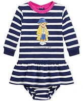 Polo Ralph Lauren Baby Girls Striped Bear Dress