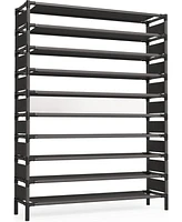 Tribesigns 10 Tiers Shoe Rack, Large Capacity Shoe Organizer, Shoe Shelf for 50 Pair, Large Shoe Rack, Extra Large Shoe Shelf