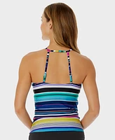 Anne Cole Women's Striped Strappy-Back Tankini Top