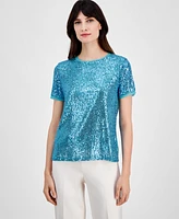 Anne Klein Women's Sequined T-Shirt