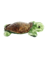 Aurora Small Splish Sea Turtle Mini Flopsie Adorable Plush Toy Green 8"