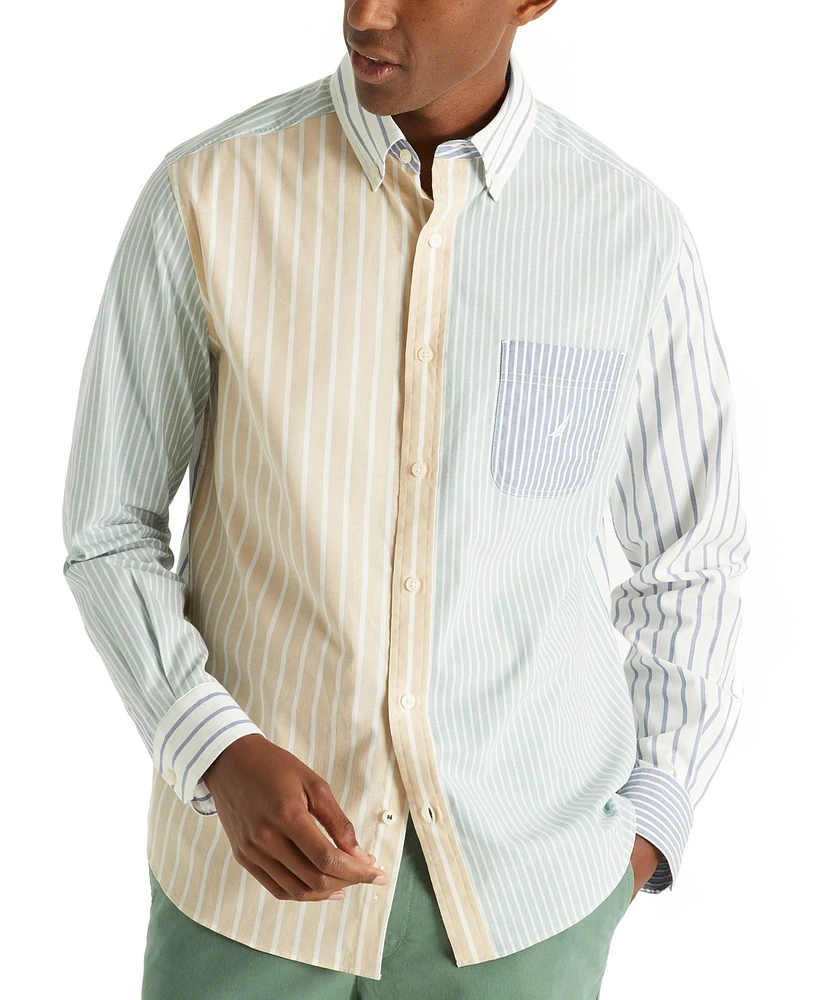 Nautica Men's Mixed Stripe Button Down Shirt