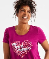 Style & Co Women's Graphic Print Short-Sleeve T-Shirt, Exclusively at Macy's