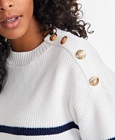 On 34th Women's Buttoned-Shoulder Sweater