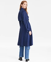 On 34th Women's Belted Storm-Flap Trench Coat, Exclusively at Macy's