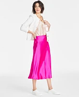 On 34th Women's A-Line Satin Slip Skirt, Exclusively at Macy's