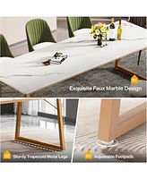 Tribesigns Modern Dining Table for 8, 78.74