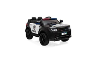 Slickblue 12V Kids Police Ride-On Car: Electric Vehicle with 2.4G Remote Control, Led Lights, Music, and Horn