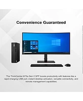 Lenovo ThinkCentre M75s Business Sff Desktop Amd Ryzen 3 Pro 4350G 4GB Ram Amd Radeon Graphics 500GB 2.5" Hdd Storage Windows 10 Pro - Black