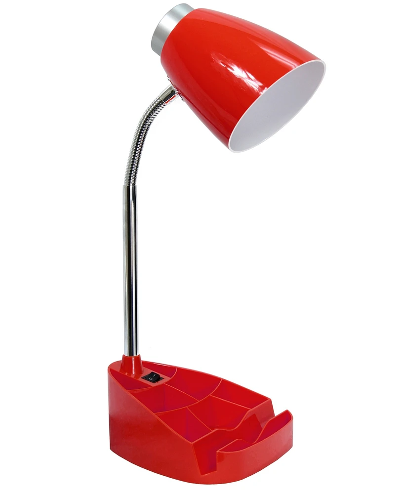Creekwood Home 18.5" Flexible Gooseneck Organizer Desk Lamp