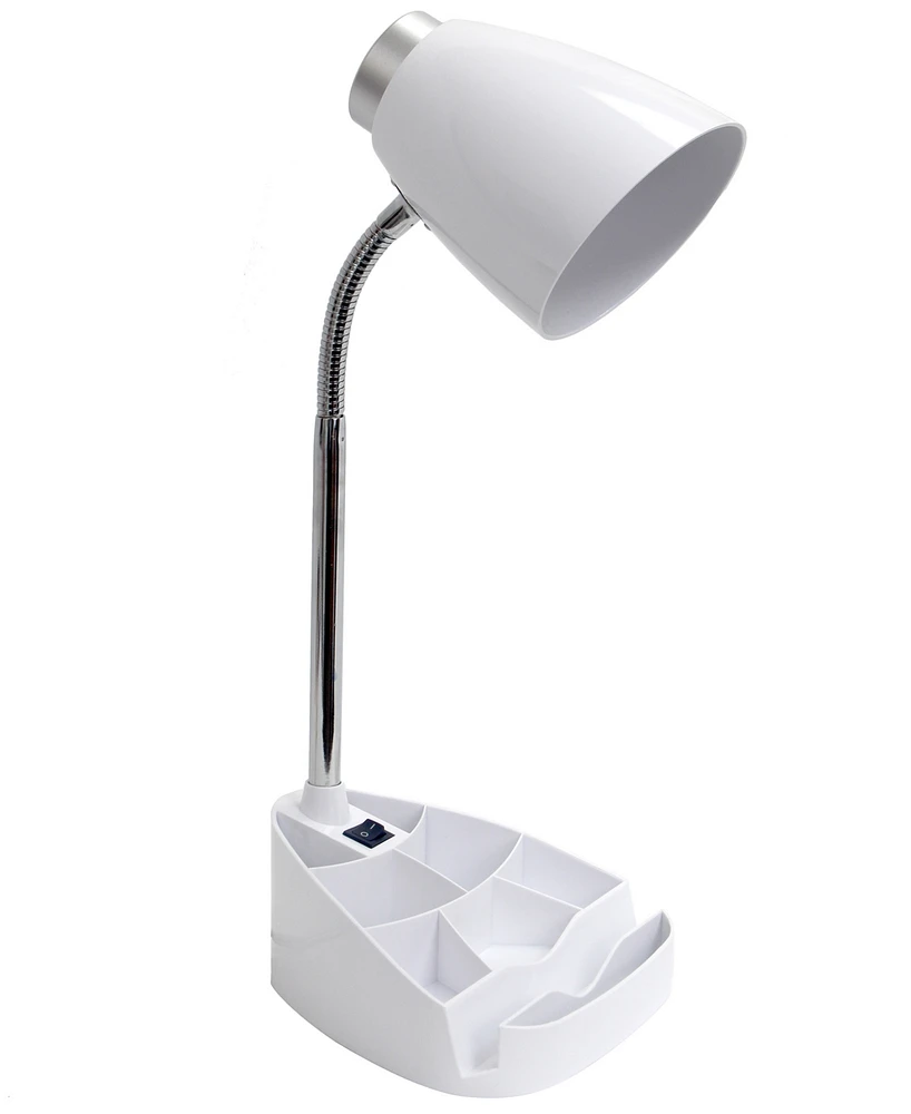 Creekwood Home 18.5" Flexible Gooseneck Organizer Desk Lamp