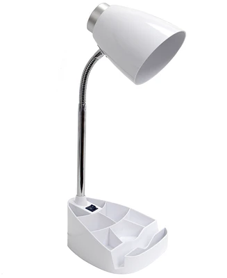 Creekwood Home 18.5" Flexible Gooseneck Organizer Desk Lamp