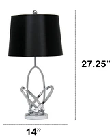 Lalia Home 27.25" Glossy State-of-the-Art Modern Entwined Table Lamp