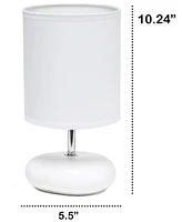 Creekwood Home 10.24" Traditional Mini Round Rock Table Lamp