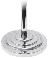Lalia Home 62" Glamorous Chrome Cascading Crystal Floor Lamp