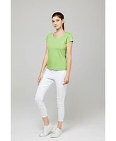 Bellemere Ultra Thin Low Crew Neck Cotton T-shirt