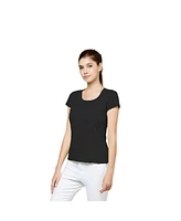 Bellemere Ultra Thin Low Crew Neck Cotton T-shirt