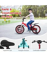 Hongge 16/18 Inch Kids Bike Adjustable with Storage Basket and Double Brake for 4-8 Years Old