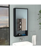 Depot E-shop Palermo Medicine Single Door Cabinet, Two Interior Shelves, One External Shelf
