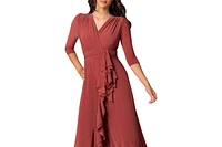 Kiyonna Women's Veronica Ruffled Evening Gown