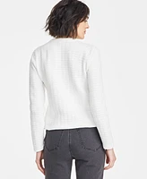 On 34th Women's Textured Relaxed-Fit Cardigan, Exclusively at Macy's