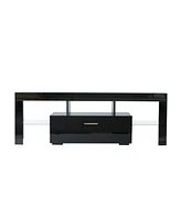 Slickblue Fashionable Tv Stand Cabinet Stylish Entertainment Center for Modern Living Rooms