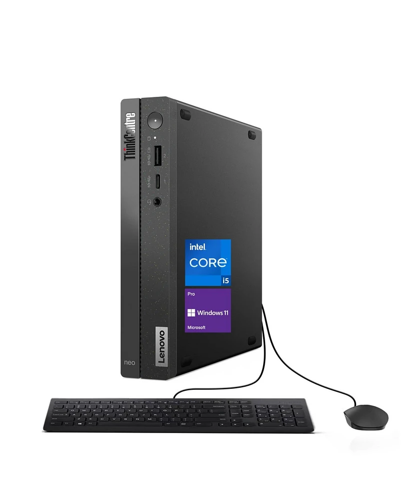 Lenovo ThinkCentre neo 50q Business Mff Desktop Intel Core i5 13420H 8GB Ram Intel Uhd Graphics 256GB Ssd Storage Windows 11 Pro - Black