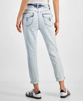 Indigo Rein Juniors' Mid-Rise Light-Wash Cropped Jeans